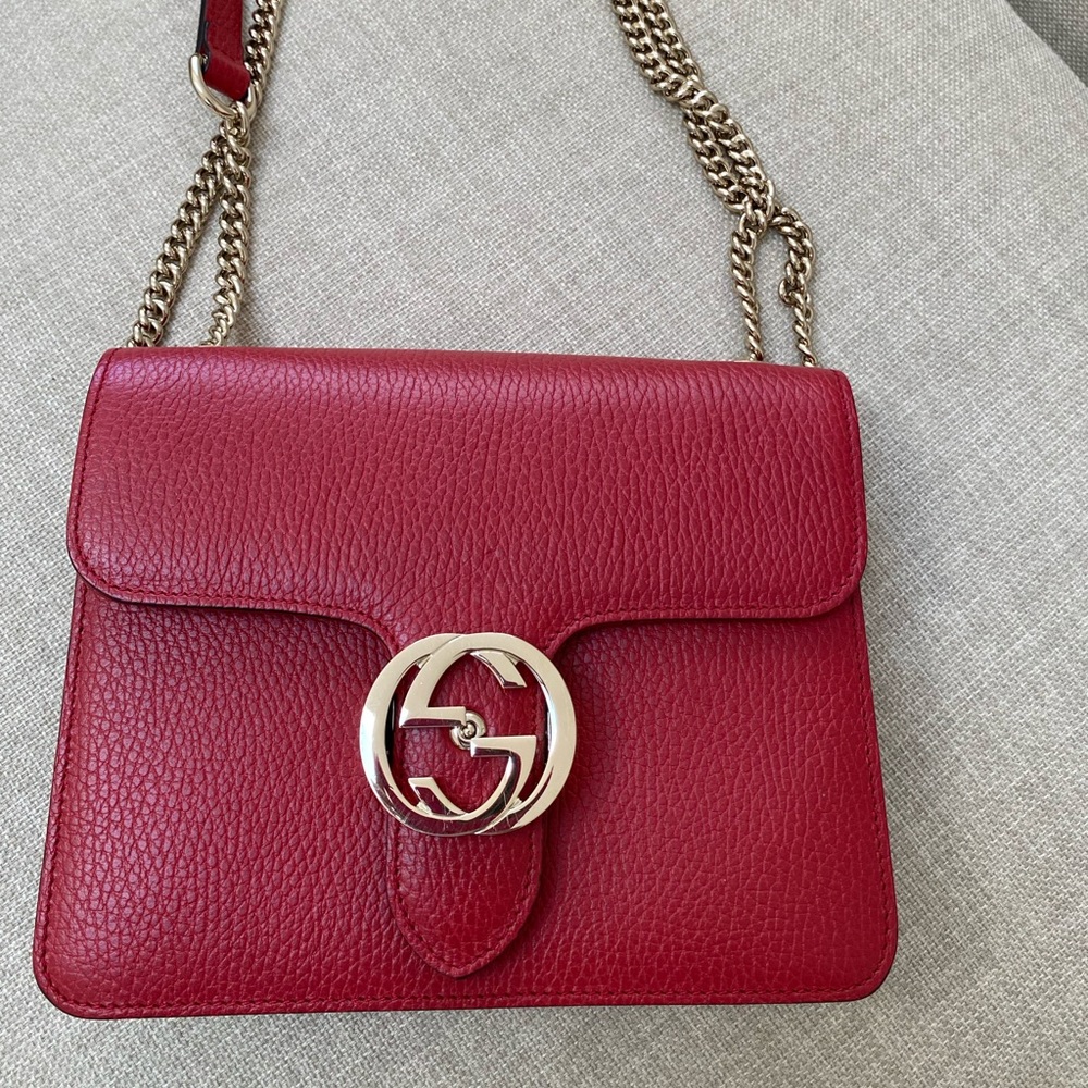 Authentic Gucci Interlocking Chain Bag-Excellent - image 1